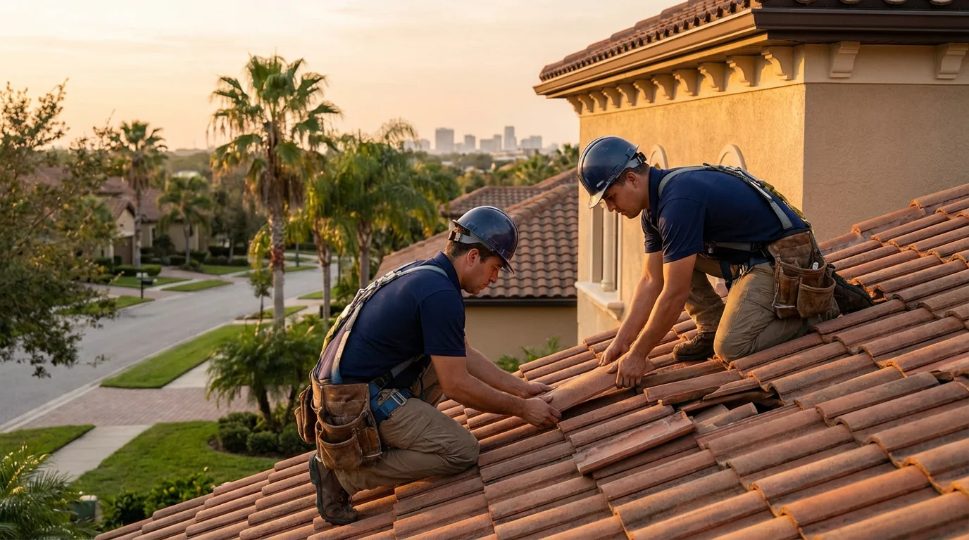 tile roofing installation